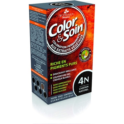 Les 3 Chenes Color & Soin Женская краска для волос Натуральный каштан 4N Les 3 ChÊNes
Les 3 Chenes Color & Soin Женская краска для волос Натуральный каштан 4N Les 3 ChÊNes