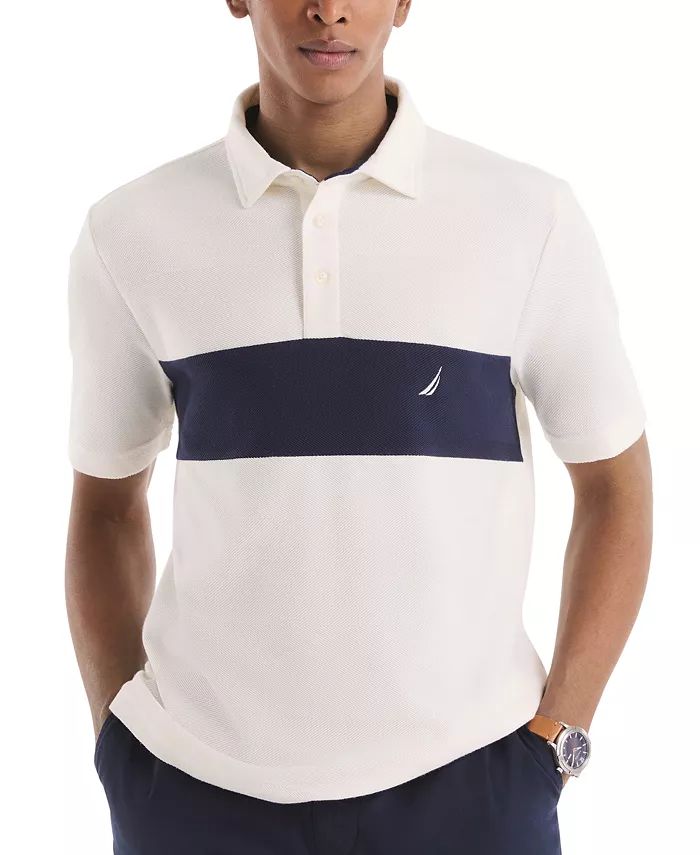 Мужская классическая поло в елочку Nautica, белый
Мужская классическая поло в елочку Nautica, белый