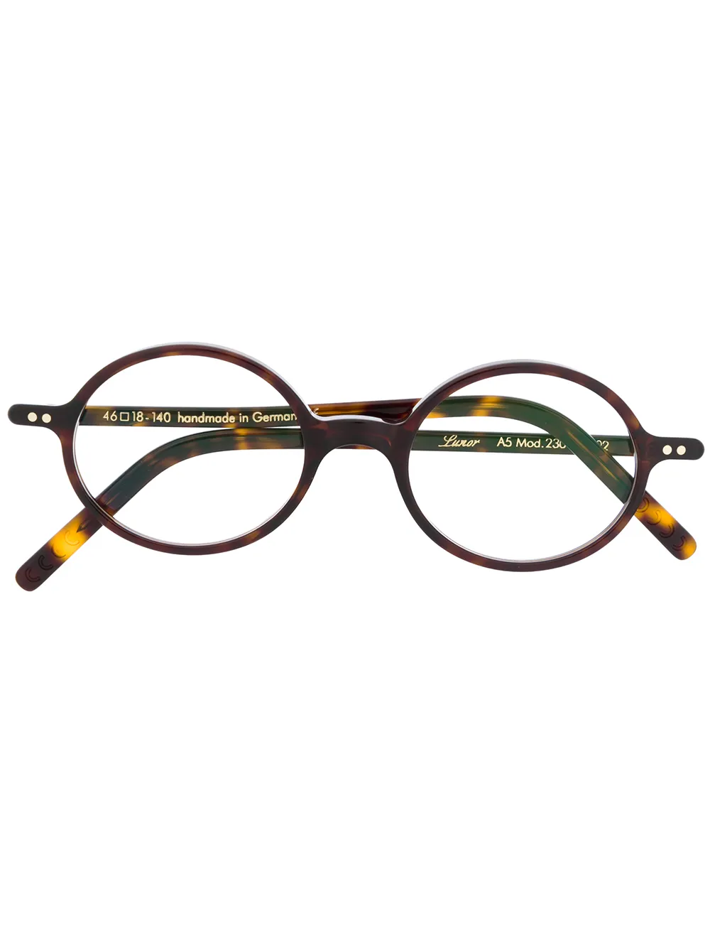 Очки в круглой оправе черепаховой расцветки Lunor, коричневый
Очки в круглой оправе черепаховой расцветки Lunor, коричневый