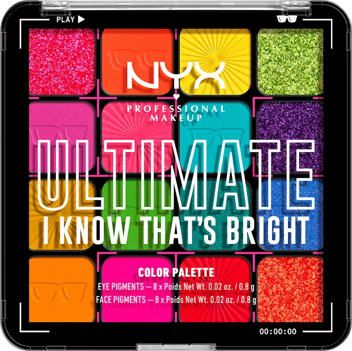 Тени для век NYX PROFESSIONAL MAKEUP Lidschatten Palette Ultimate 04W I Know That's Bright, 12,8 g
Тени для век NYX PROFESSIONAL MAKEUP Lidschatten Palette Ultimate 04W I Know That's Bright, 12,8 g