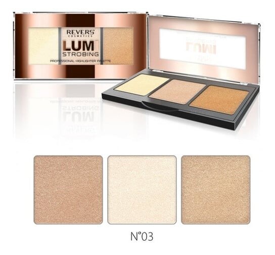 Палитра из трех оттенков хайлайтеров N 03, 12 г Revers, Lumi Strobing
Палитра из трех оттенков хайлайтеров N 03, 12 г Revers, Lumi Strobing