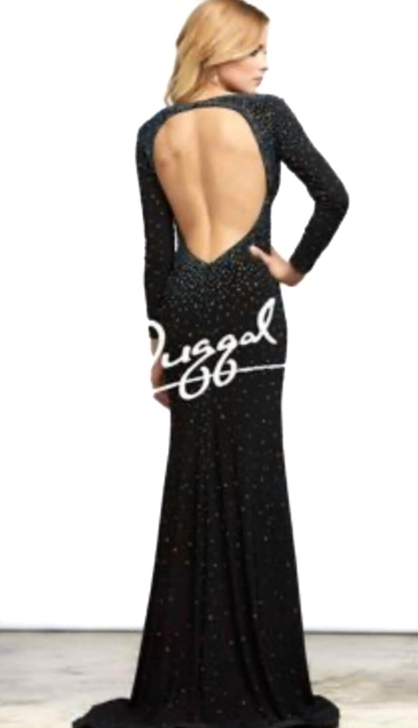 Черное платье с длинными рукавами Mac Duggal, черный
Черное платье с длинными рукавами Mac Duggal, черный