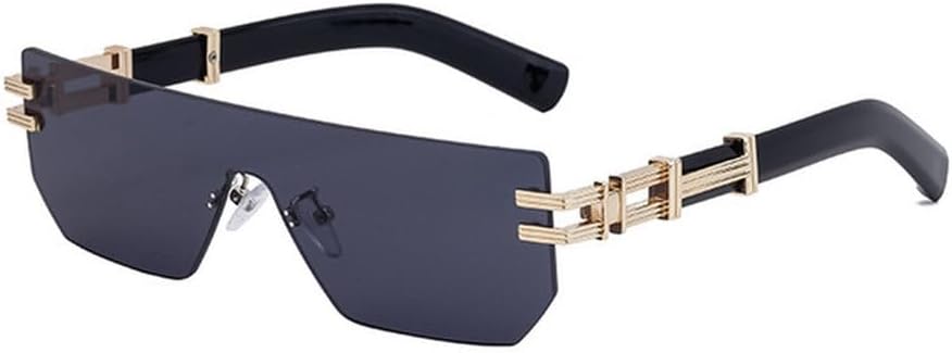 LVTFCO Роскошные женские квадратные солнцезащитные очки без оправы, черные солнцезащитные очки в стиле ретро из сплава, мужские солнцезащитные очки с защитой от УФ-излучения UV400, Black
LVTFCO Роскошные женские квадратные солнцезащитные очки без оправы, черные солнцезащитные очки в стиле ретро из сплава, мужские солнцезащитные очки с защитой от УФ-излучения UV400, Black