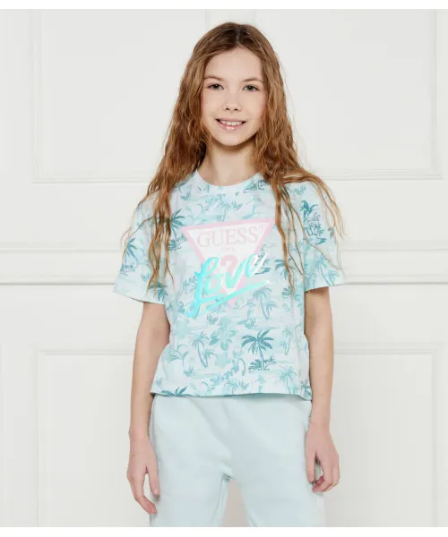 Футболка Regular fit Guess, зеленый 
Футболка Regular fit Guess, зеленый