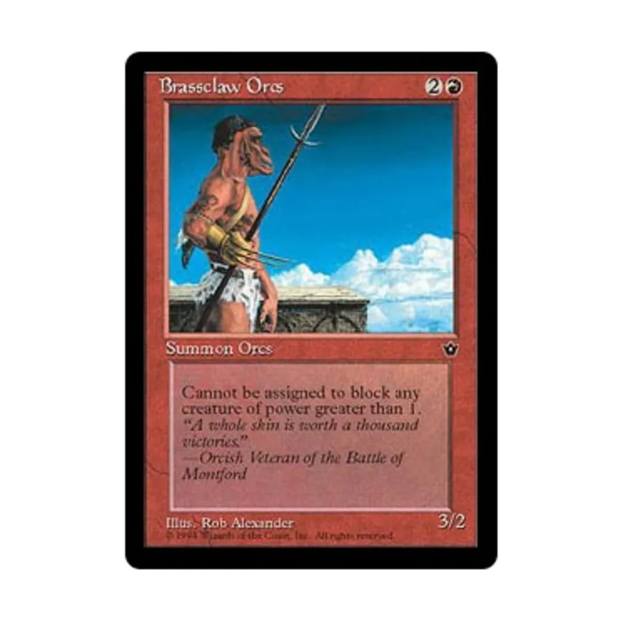 CCG Орки Брасклава - Вер. 3 (С4), MTG - Fallen Empires
CCG Орки Брасклава - Вер. 3 (С4), MTG - Fallen Empires