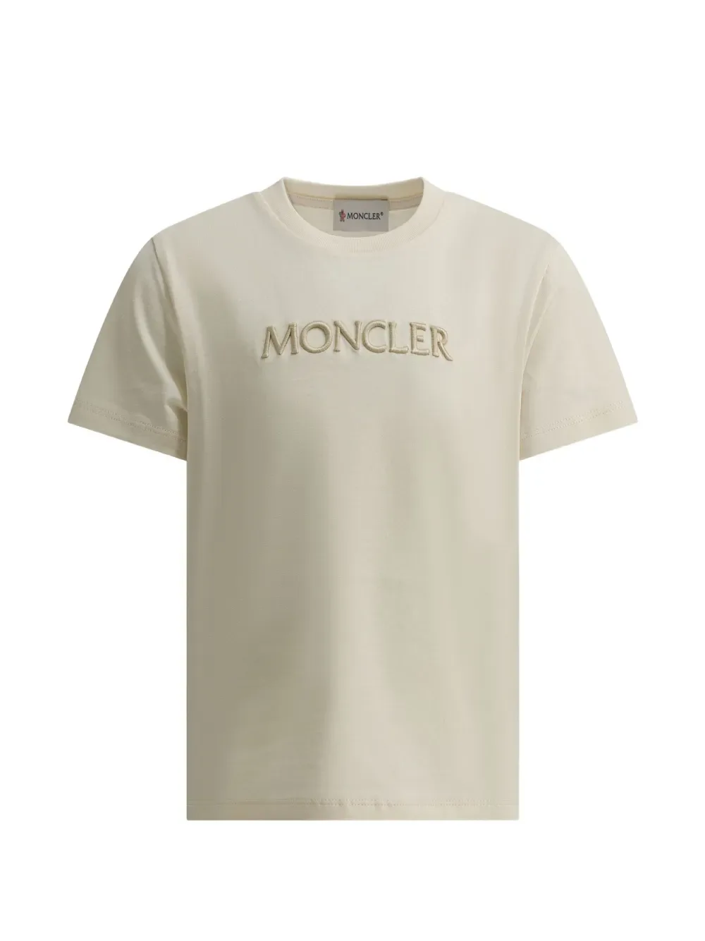 Футболка с вышитым логотипом Moncler Enfant, бежевый
Футболка с вышитым логотипом Moncler Enfant, бежевый