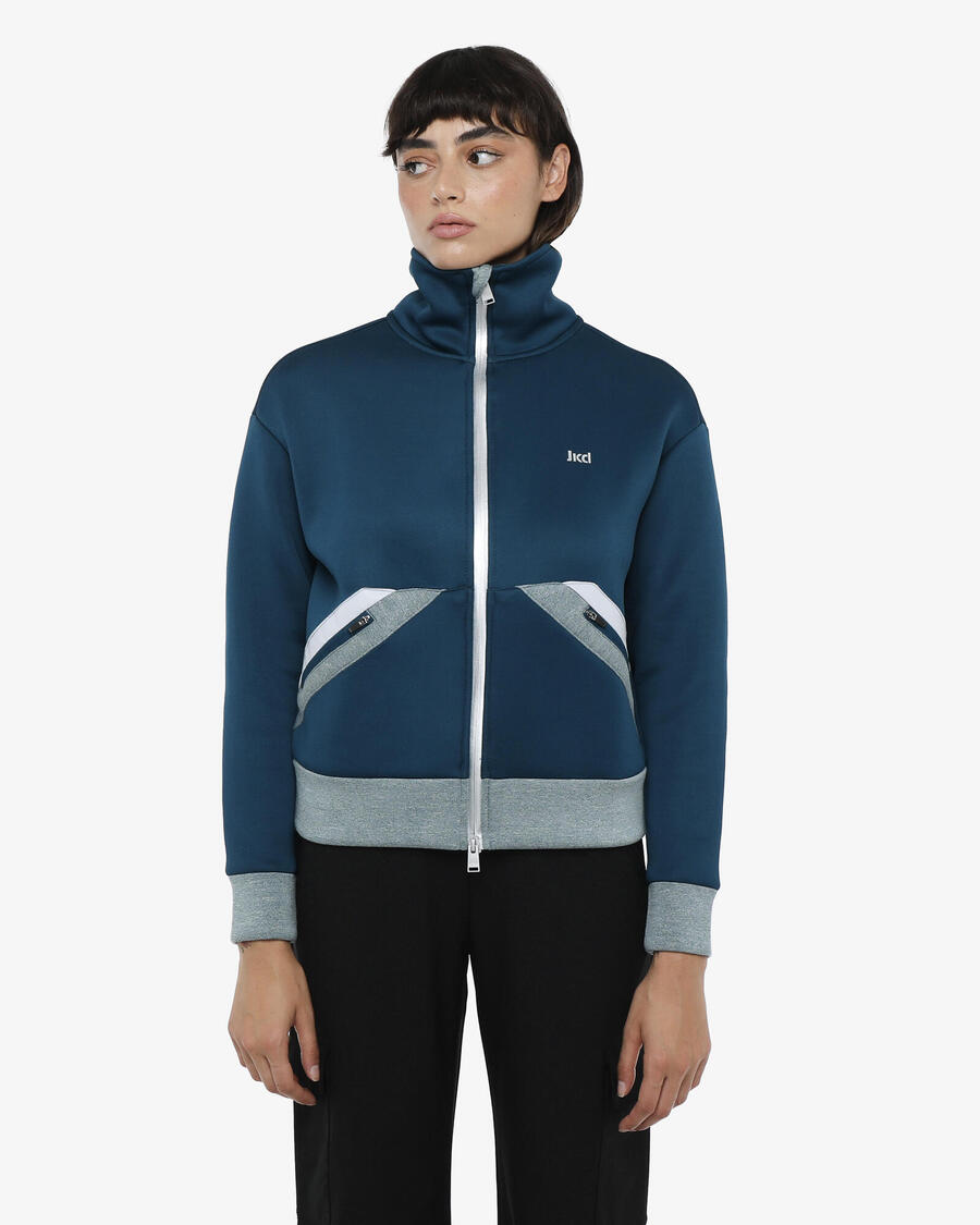 JAKED Женская толстовка бирюзового цвета из синтетического материала для фитнеса
JAKED Женская толстовка бирюзового цвета из синтетического материала для фитнеса