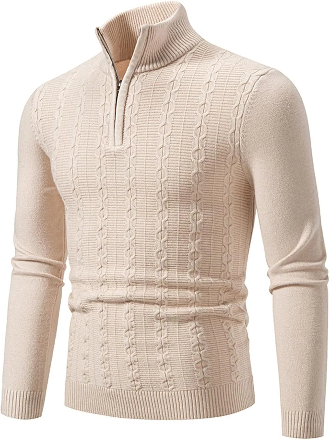 Мужской полузастегивающийся свитер с воротником-стойкой, Slim Fitted, Stretch Cambkatl
Мужской полузастегивающийся свитер с воротником-стойкой, Slim Fitted, Stretch Cambkatl