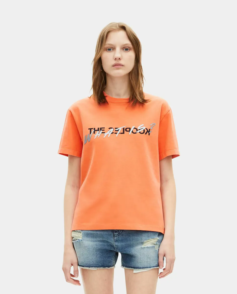 Женская футболка "What is" с коротким рукавом The Kooples, оранжевый
Женская футболка "What is" с коротким рукавом The Kooples, оранжевый