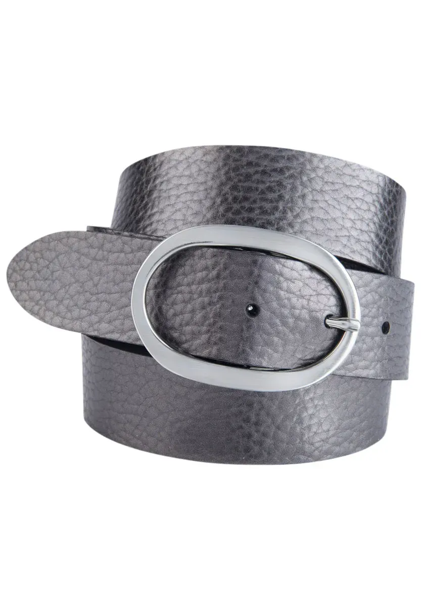 Кожаный ремень BERND GÖTZ с элегантной овальной застежкой серебристого цвета, металлическая отделка, антрацит
Кожаный ремень BERND GÖTZ с элегантной овальной застежкой серебристого цвета, металлическая отделка, антрацит