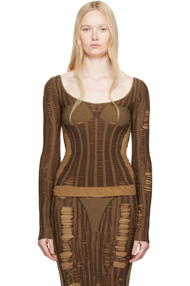 Коричневая футболка M-Calai Diesel
Коричневая футболка M-Calai Diesel