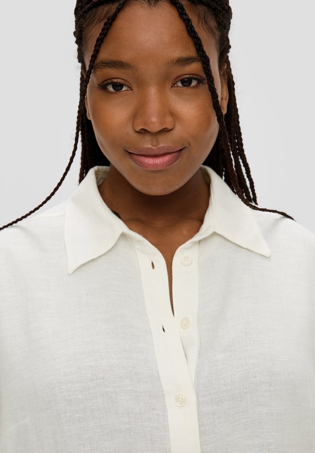 Блузка на пуговицах QS, кремовый
Блузка на пуговицах QS, кремовый