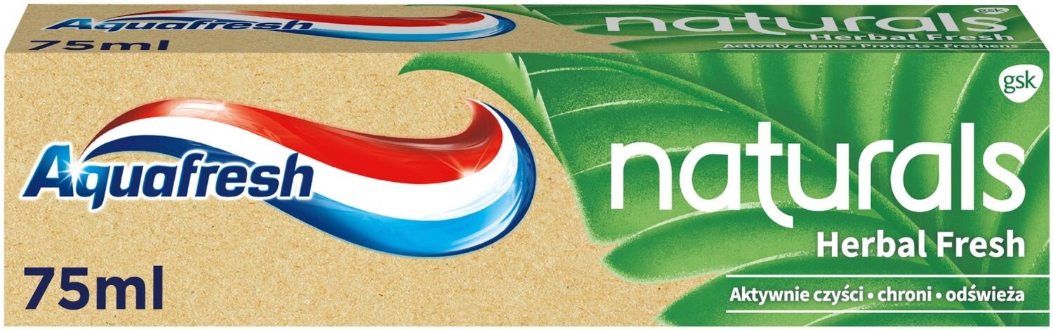 Зубная паста Aquafresh Naturals Herbal Fresh, 75 мл 
Зубная паста Aquafresh Naturals Herbal Fresh, 75 мл