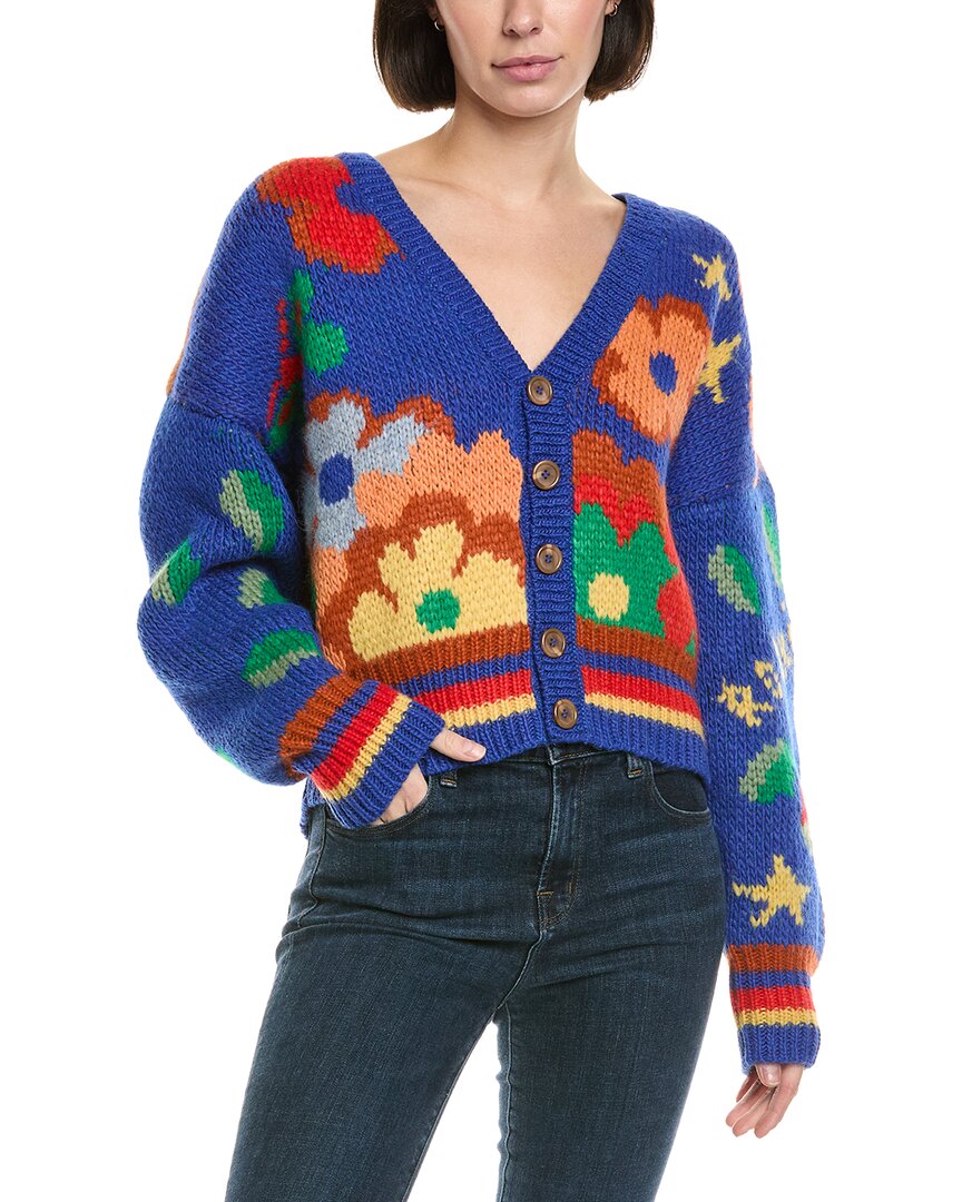 MOTHER The Button Alpaca & Wool-Blend Кардиган Mother, синий
MOTHER The Button Alpaca & Wool-Blend Кардиган Mother, синий