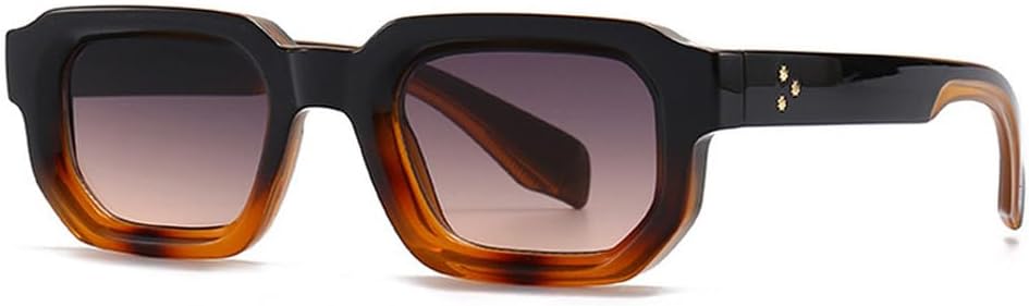 Модные квадратные солнцезащитные очки с заклепками для женщин, солнцезащитные очки UV400 в стиле ретро с градиентом, солнцезащитные очки для мужчин в стиле панк WNCKSQ, Black Grey Tea
Модные квадратные солнцезащитные очки с заклепками для женщин, солнцезащитные очки UV400 в стиле ретро с градиентом, солнцезащитные очки для мужчин в стиле панк WNCKSQ, Black Grey Tea