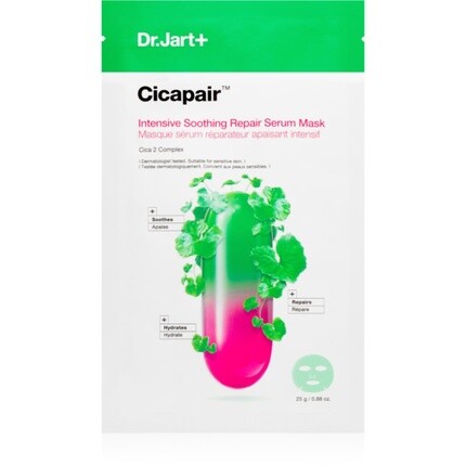 Jart+ Cicapair Intensiv Soothing Repair Serum Mask - Тканевая маска, 25 г Dr. Jart
Jart+ Cicapair Intensiv Soothing Repair Serum Mask - Тканевая маска, 25 г Dr. Jart