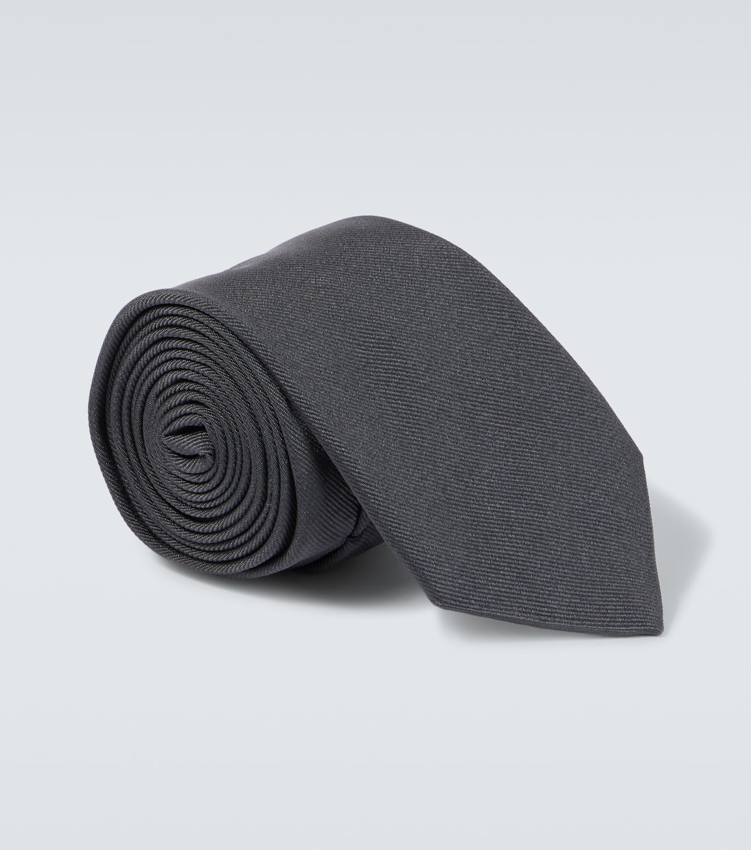 Шелковый галстук с логотипом Prada, серый
Шелковый галстук с логотипом Prada, серый