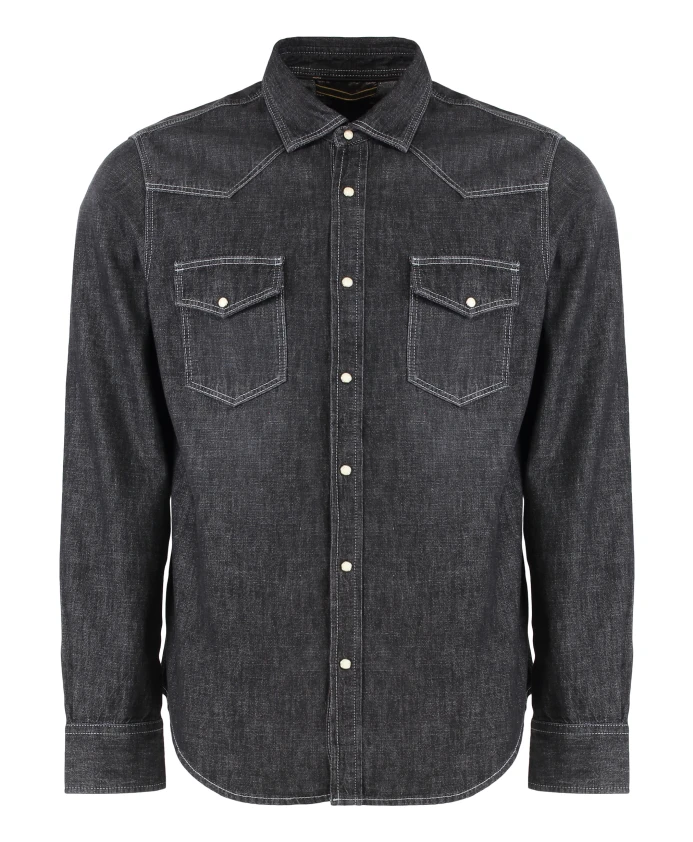Джинсовая рубашка с двумя передними карманами Moorer, серый
Джинсовая рубашка с двумя передними карманами Moorer, серый
