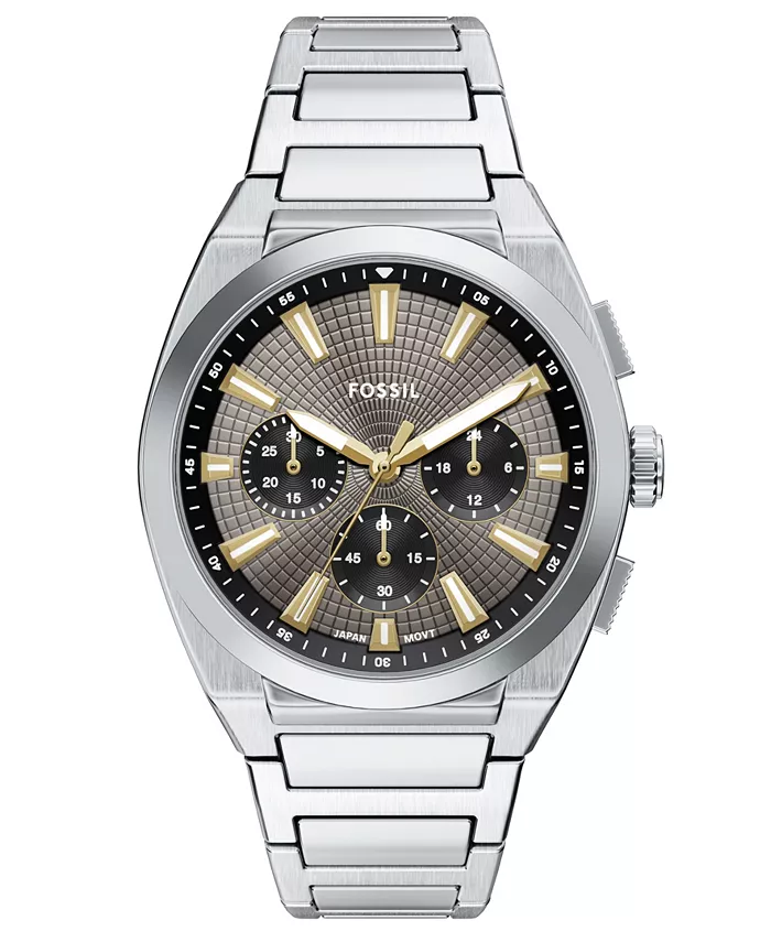 Мужские часы Everett Chronograph из нержавеющей стали, 44 мм Fossil, Серебристый, Мужские часы Everett Chronograph из нержавеющей стали, 44 мм Fossil
Мужские часы Everett Chronograph из нержавеющей стали, 44 мм Fossil, Серебристый, Мужские часы Everett Chronograph из нержавеющей стали, 44 мм Fossil