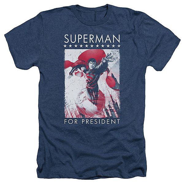 Футболка adult heather с принтом Superman for president Licensed Character
Футболка adult heather с принтом Superman for president Licensed Character