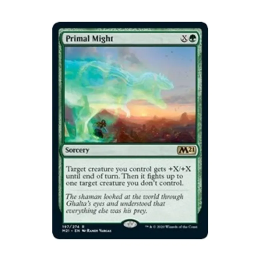 CCG Первобытная мощь (клавиша R), MTG - Core Set 2021
CCG Первобытная мощь (клавиша R), MTG - Core Set 2021