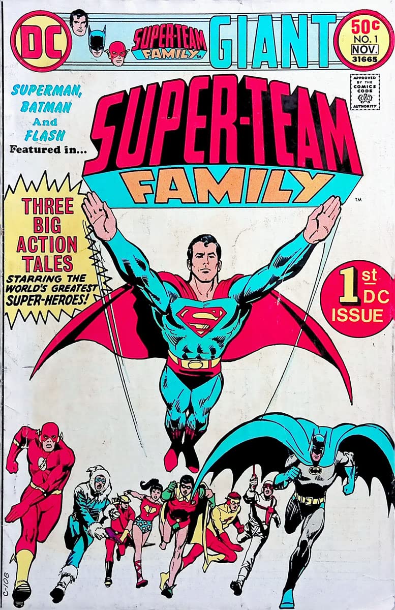Super-Team Family Vol. 1 No. 1 (#1), Oct.-Nov. 1975 DC Comics (DC Comics)
Super-Team Family Vol. 1 No. 1 (#1), Oct.-Nov. 1975 DC Comics (DC Comics)