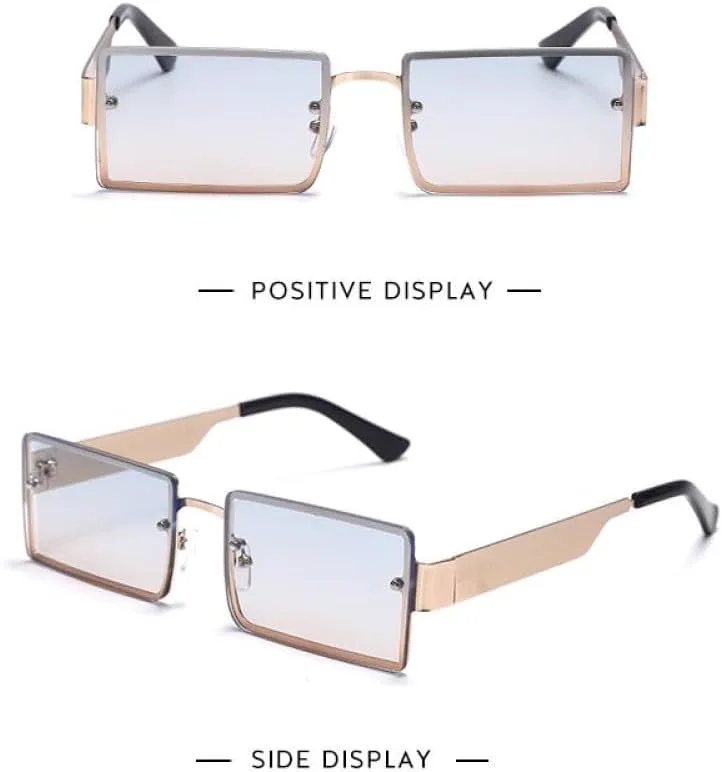 Модные прямоугольные солнцезащитные очки без оправы для женщин и мужчин, градиентные солнцезащитные очки, женские очки с защитой от УФ-излучения UV400 MTZJH, 9
Модные прямоугольные солнцезащитные очки без оправы для женщин и мужчин, градиентные солнцезащитные очки, женские очки с защитой от УФ-излучения UV400 MTZJH, 9