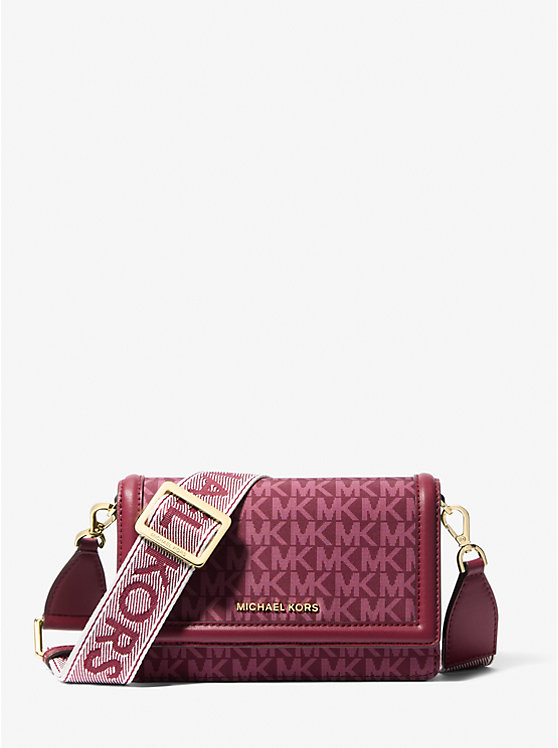 Сумка через плечо для смартфона с маленьким логотипом Jet set Michael Kors, белый 
Сумка через плечо для смартфона с маленьким логотипом Jet set Michael Kors, белый