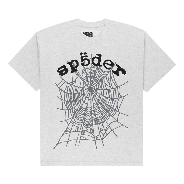 Футболка Sp5der OG Web V2 Tee 'Heather Grey', серый 
Футболка Sp5der OG Web V2 Tee 'Heather Grey', серый