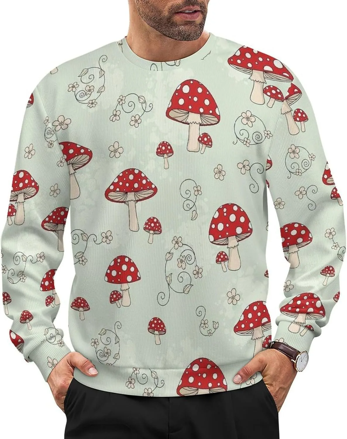 Мужской свитер с длинным рукавом и круглым вырезом LITPUZC
Мужской свитер с длинным рукавом и круглым вырезом LITPUZC