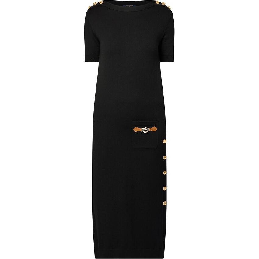 Платье с короткими рукавами женское черное Louis Vuitton
Платье с короткими рукавами женское черное Louis Vuitton