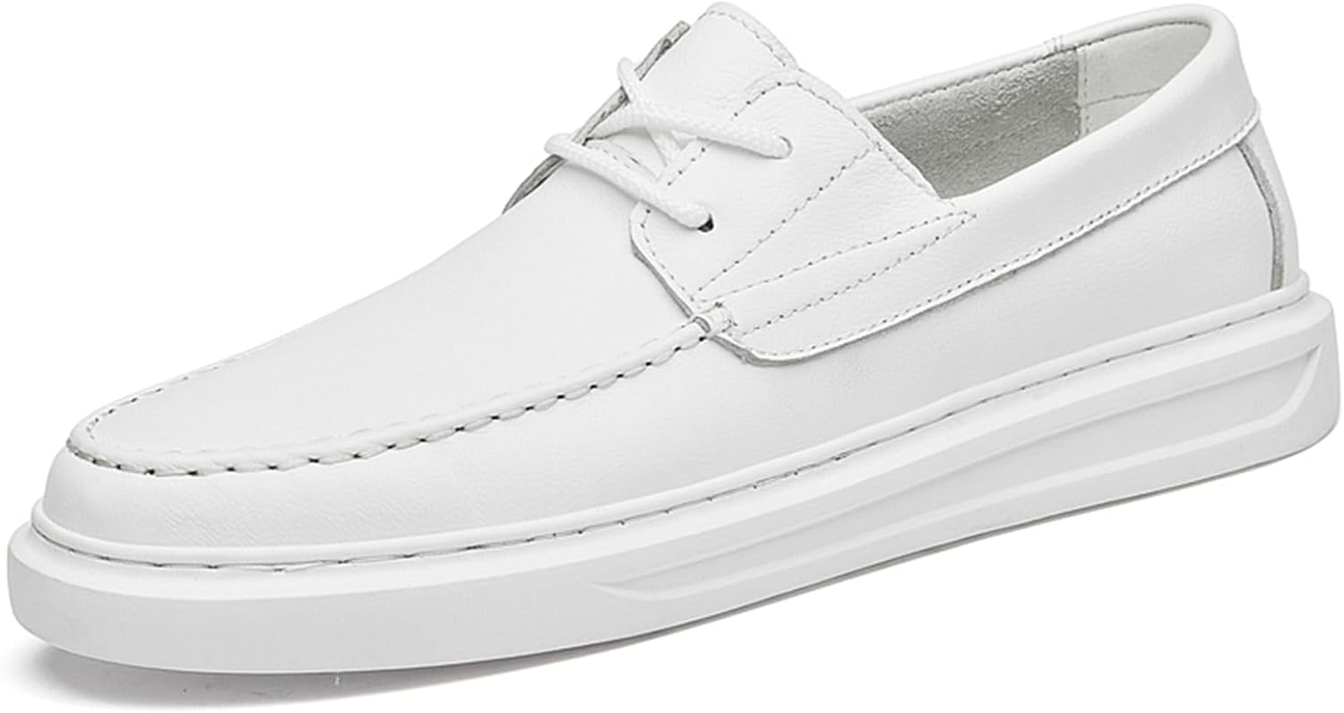 Мужские повседневные туфли из натуральной кожи, кроссовки для мужчин, удобные мягкие обувь для скейтборда, ходьбы и вождения Abborora, белый
Мужские повседневные туфли из натуральной кожи, кроссовки для мужчин, удобные мягкие обувь для скейтборда, ходьбы и вождения Abborora, белый