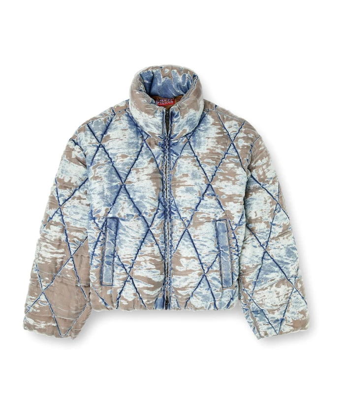 Светло-Голубая куртка на молнии с высоким воротником Diesel, синий
Светло-Голубая куртка на молнии с высоким воротником Diesel, синий