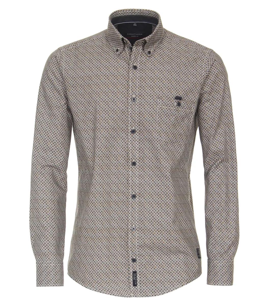 Рубашка CASAMODA с длинными рукавами "CASAMODA повседневная рубашка с принтом", коричневый
Рубашка CASAMODA с длинными рукавами "CASAMODA повседневная рубашка с принтом", коричневый