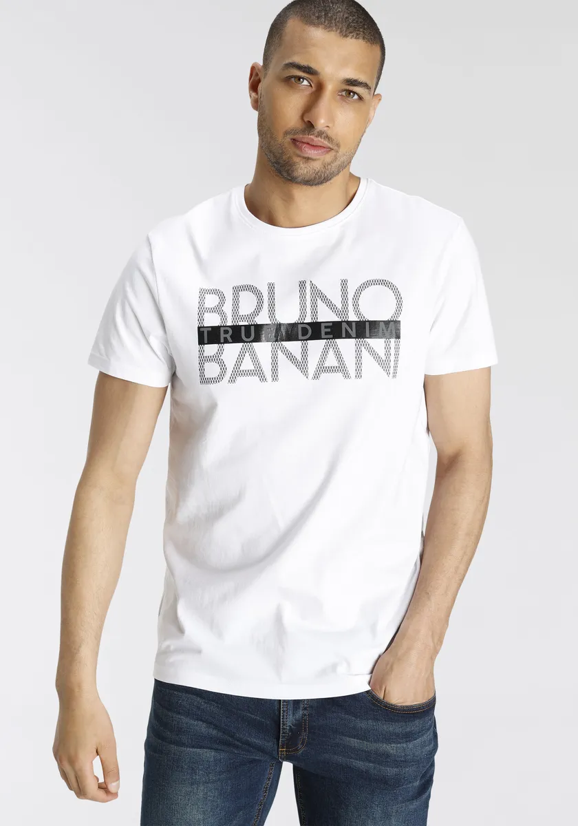 Футболка Bruno Banani с блестящим принтом, белый
Футболка Bruno Banani с блестящим принтом, белый