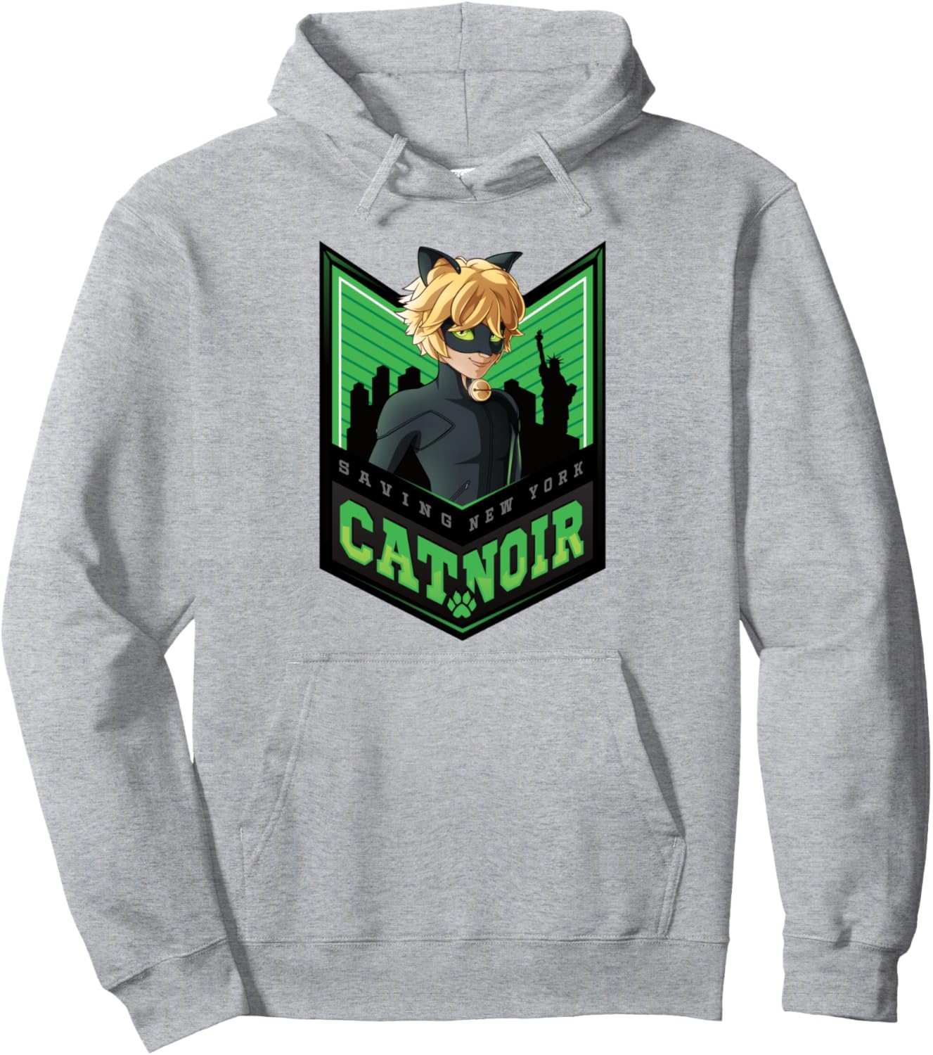 Худи с изображением значка города Чудесного Нью-Йорка Miraculous, серый
Худи с изображением значка города Чудесного Нью-Йорка Miraculous, серый