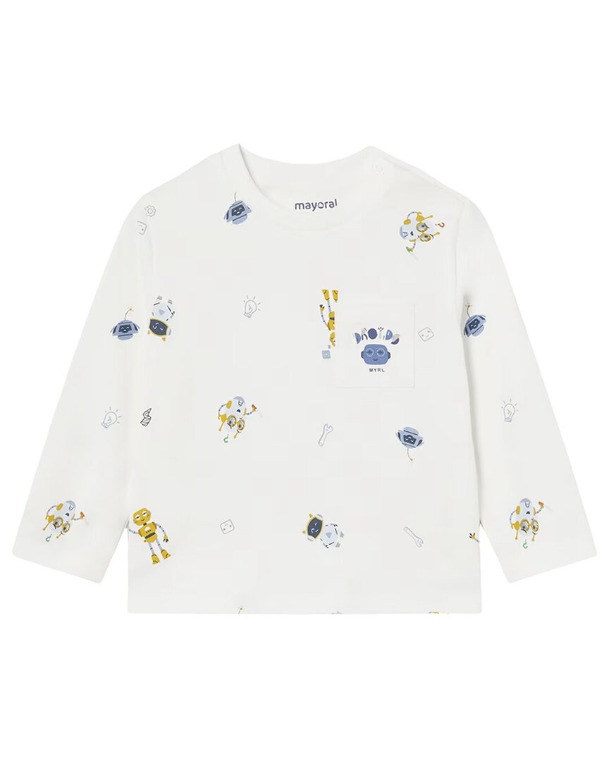 Mayoral Футболка с принтом робота, слоновая кость
Mayoral Футболка с принтом робота, слоновая кость