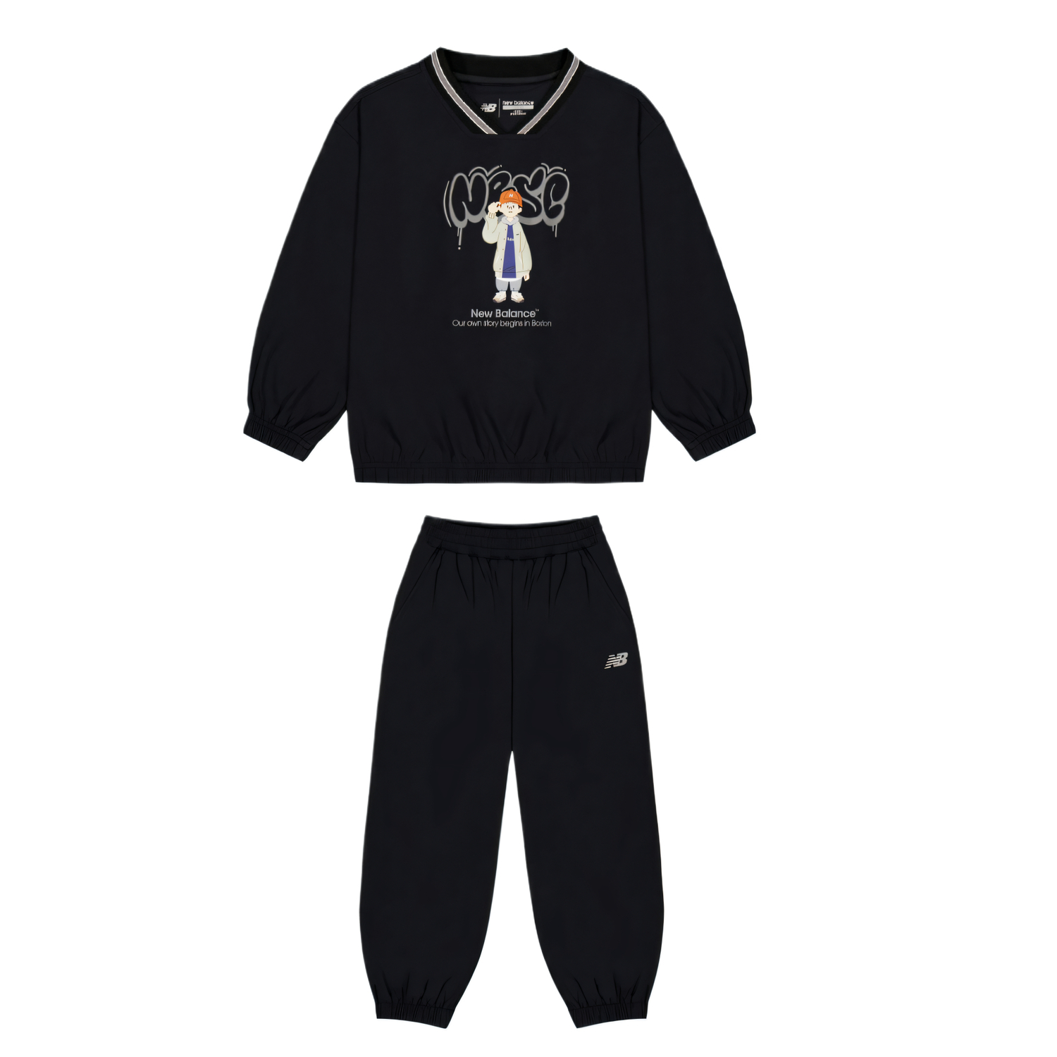 Повседневный спортивный костюм NB SS25 из 2 предметов для детей 3-7 лет New Balance, черный
Повседневный спортивный костюм NB SS25 из 2 предметов для детей 3-7 лет New Balance, черный