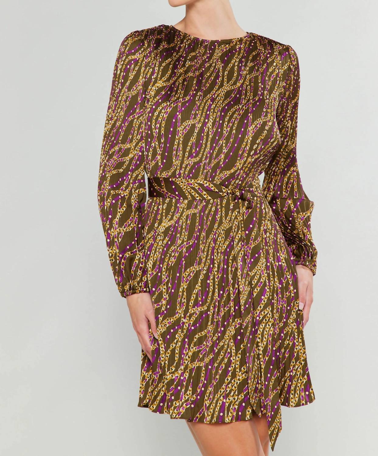 Платье с принтом Golden Link в оливковом/винном цвете current air
Платье с принтом Golden Link в оливковом/винном цвете current air