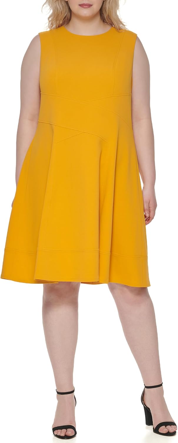 Женское мини-платье без рукавов с высоким воротом и расклешенной юбкой от Tommy Hilfiger, Deep Maize
Женское мини-платье без рукавов с высоким воротом и расклешенной юбкой от Tommy Hilfiger, Deep Maize