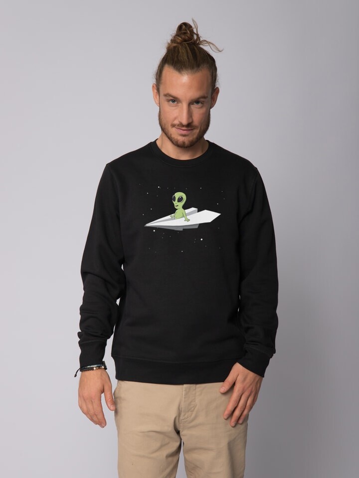 Толстовка wat Apparel Alien on a paper plane, черный
Толстовка wat Apparel Alien on a paper plane, черный