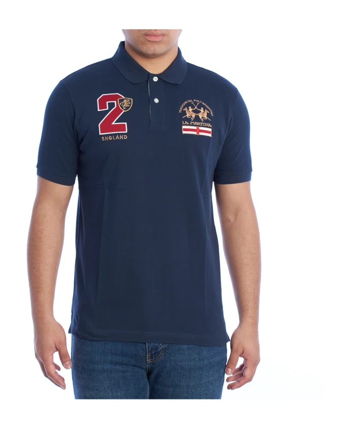Классическая рубашка-поло с коротким рукавом La Martina, синий
Классическая рубашка-поло с коротким рукавом La Martina, синий