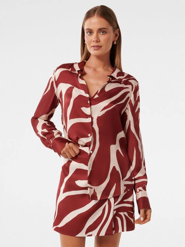 Атласная рубашка с вырезом harvey notch Forever New, цвет Dark Drew
Атласная рубашка с вырезом harvey notch Forever New, цвет Dark Drew