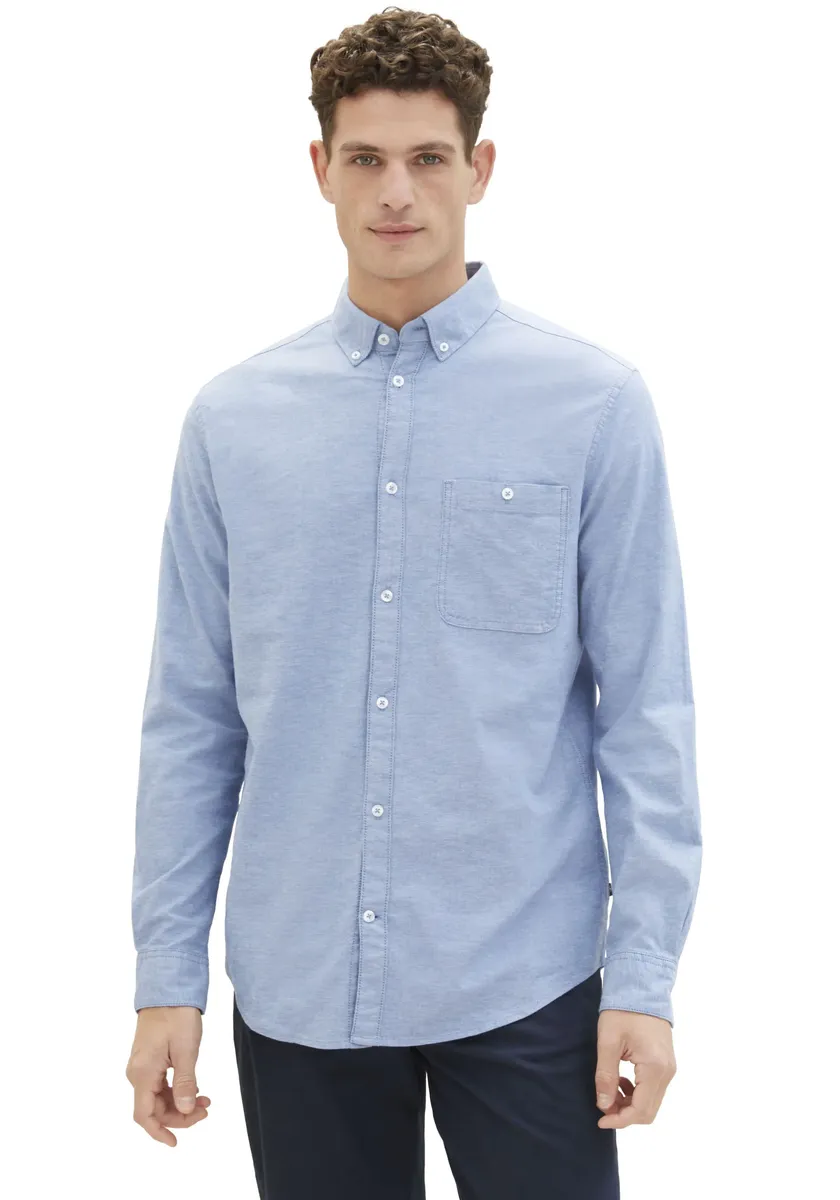 TOM TAILOR рубашка с длинными рукавами и нагрудным карманом, синий
TOM TAILOR рубашка с длинными рукавами и нагрудным карманом, синий