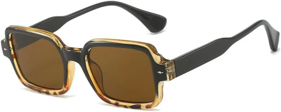 Модные двухцветные солнцезащитные очки для женщин в винтажном стиле с заклепками, защита от УФ-излучения UV400, прозрачная оправа для мужчин MTZJH, Black Leopard Tea
Модные двухцветные солнцезащитные очки для женщин в винтажном стиле с заклепками, защита от УФ-излучения UV400, прозрачная оправа для мужчин MTZJH, Black Leopard Tea