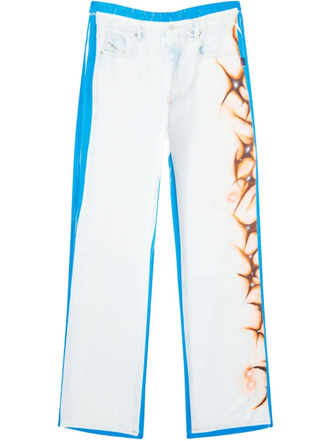 Diesel брюки с графичным принтом, синий 
Diesel брюки с графичным принтом, синий