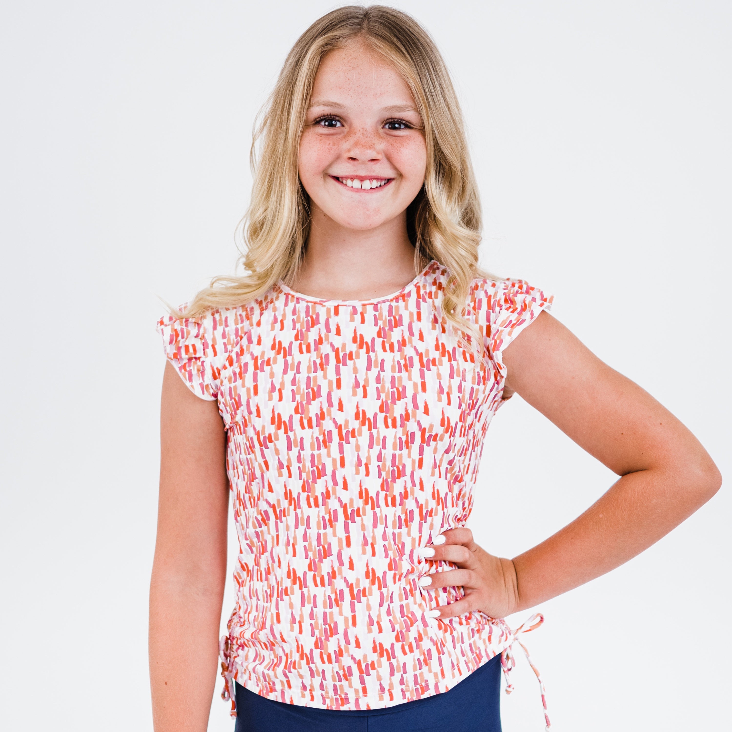 Топ для плавания Chloe с рукавами-крылышками для девочек Calypsa, цвет sunrise brushstrokes
Топ для плавания Chloe с рукавами-крылышками для девочек Calypsa, цвет sunrise brushstrokes