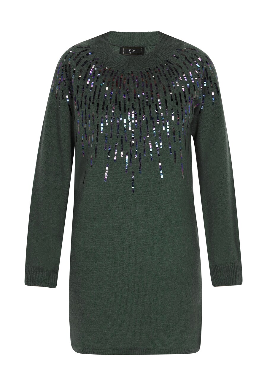 Вязаное платье faina, темно-зеленый 
Вязаное платье faina, темно-зеленый