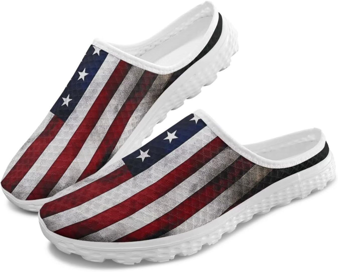 Женские легкие тапочки с сетчатым верхом и закрытым носком, удобные для ленивого ношения, модные кроссовки для прогулок Tomeusey, Retro Usa Flag
Женские легкие тапочки с сетчатым верхом и закрытым носком, удобные для ленивого ношения, модные кроссовки для прогулок Tomeusey, Retro Usa Flag