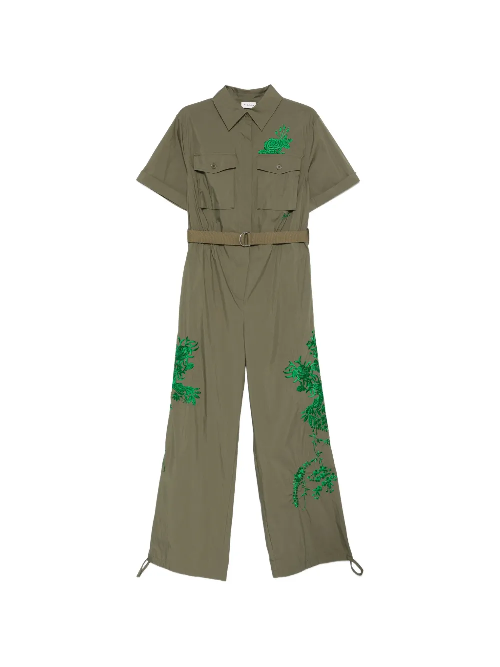 Брюки с цветочной вышивкой и поясом P.A.R.O.S.H., зеленый
Брюки с цветочной вышивкой и поясом P.A.R.O.S.H., зеленый